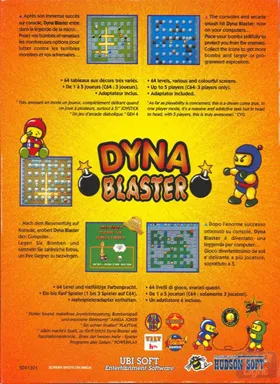 Dyna Blaster box cover back